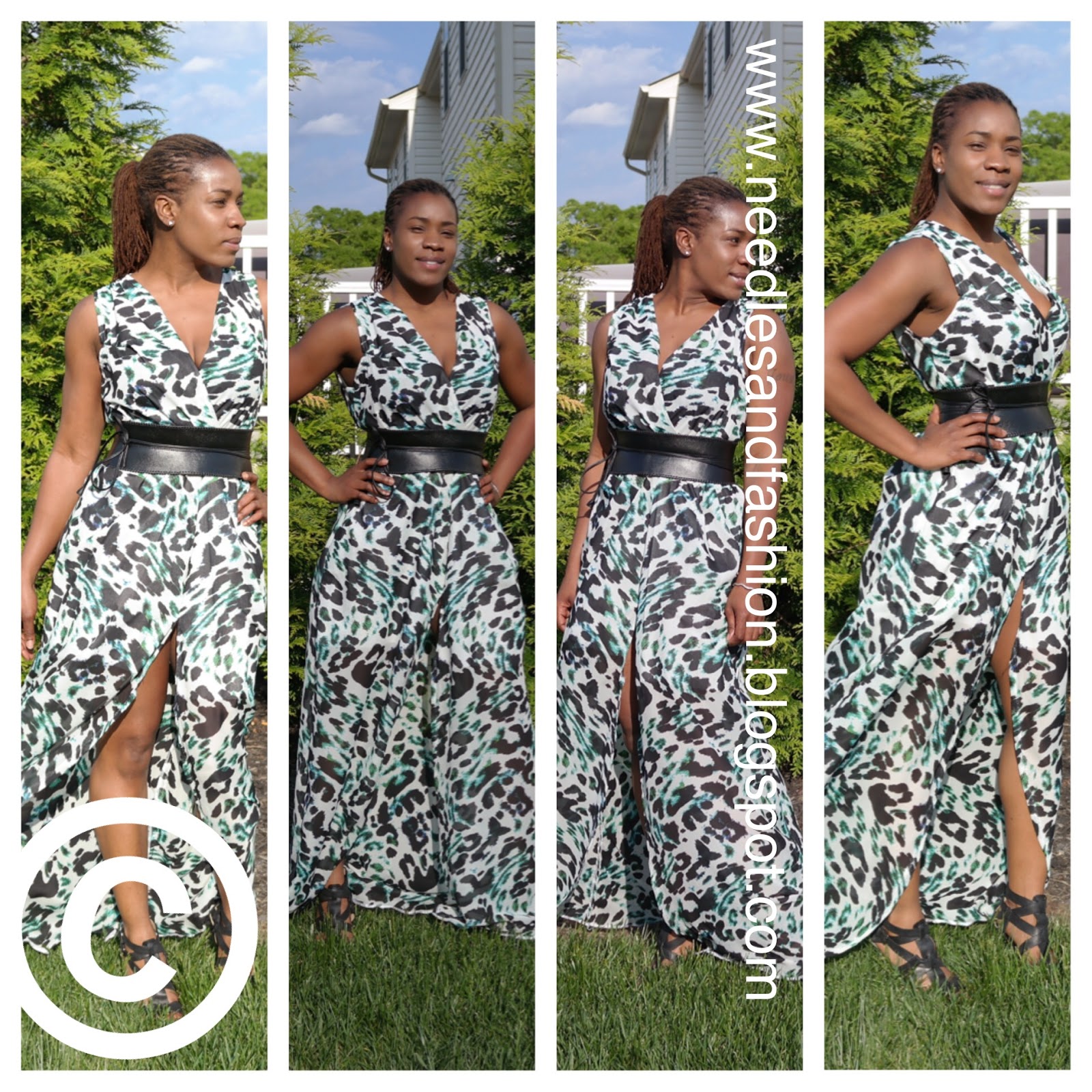 TIE FRONT MAXI WITH SPLIT SAINT GERMAINE